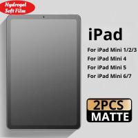 ราคา 1-2PCSสําหรับApple iPad Mini 6 7 5 4 3 2 1 แท็บเล็ตMatte Frostedด้านหน้าHydrogelป้องกันหน้าจอสําหรับiPad Mini7 Mini6 Mini5 Mini3 Mini2 คาร์บอนไฟเบอร์กลับป้องกันฟิล์ม (45151739167)