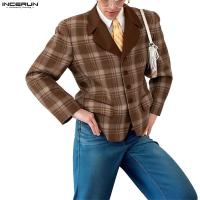 ราคา ชุดสูทลำลองสไตล์วิทยาลัยลายสก๊อตสำหรับผู้ชาย (53852046639)