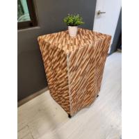 ราคา ผ้าคลุมปิด5ด้าน ชนิดฝาหน้าทึบ และฝาหน้าใส ลายปาเก้น้ำตาล เน้นกันแดด และกันน้ำ ขนาด S-7XL สินค้า เกรด A (29923175666)