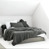 ราคา Dunlopilloผ้าปู+ผ้านวม สีพืนDL-Col-Slate Grey (373219532)