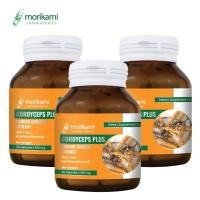ราคา Cordyceps Plus Korean Ginseng Extract ถั่งเช่า ผสม สารสกัดจากโสมเกาหลี x 3 ขวด โมริคามิ Morikami Laboratories (12654462615)