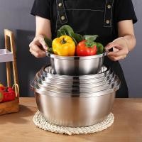 ราคา ชุดชามสแตนเลส 5ใบ 5ขนาด มีไซส์ 20 22 24 26 28ซม. ตัวกะละมังเป็นเนื้อสแตนเลสแท้ (41411710807)