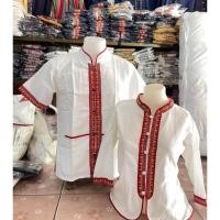 ราคา เสื้อผ้าฝ้ายสีขาวแต่งเเทบแดงภูไท (44152229787)