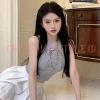 ราคา *CRYSTALYN* เสื้อกล้าม / เสื้อสายเดี่ยว / เสื้อสายเดี่ยว / เสื้อกั๊ก / เสื้อครอป สายถัก เกาหลี (40320967733)