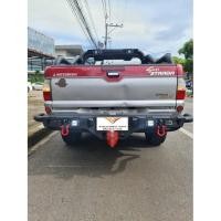 ราคา กันชนท้ายอฟโรด strada Led เหล็กหนา ลากได้ 2.5ตัน คานในหนา 3มิล กันชนออฟโรด strada rear off road bumper (20209187666)