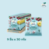 ราคา FrutoNanny FRUTOPUFFS ธัญพืชอบกรอบรูปวงแหวน รสแอปเปิ้ลและเชอร์รี่ Crunchy Multigrain Ring Corn-Rice Apple and Cherry (27620147878)