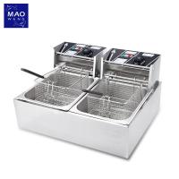 ราคา MAO หม้อทอดไฟฟ้า แบบ 2 หม้อ ขนาด 12 ลิตร เตาทอดคู่ เตาทอดไฟฟ้าสแตนเลส **ขายคละสี** (23638310595)