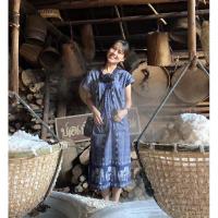 ราคา เดรสกะเหรี่ยงทรงยาว ลวดลายช้างแบบสาวเหนือ อกฟรีไซร์ งานผ้าฝ้าย ไม่ใช่ผ้าพิมพ์นะคะ #เสื้อผ้ามือสอง #เสื้อผ้าพื้นเมือง (3040343778)