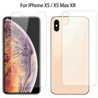 ราคา ฟิล์มกระจกนิรภัยกันรอยหน้าจอ ด้านหน้า และหลัง แบบใส สําหรับ iPhone 11 Pro XS MAX X XR 7 8 Plus 5 5S SE 2020 2022 2016 (20078205395)
