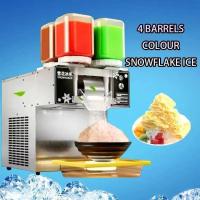 ราคา เครื่องทำบิงซูสายไหม แบบ4หัว Bingsu Machine เครื่องทำน้ำแข็งเกล็ดหิมะสไตล์เกาหลี ✔️พร้อมส่ง (27079899922)