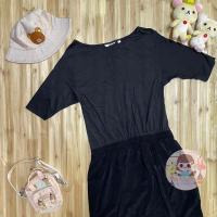 ราคา Uniqlo มินิเดรสสีดำ แขนสั้น (21289307686)