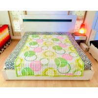 ราคา ผ้าปูรองนอน/รองกันเปื้อน/รองโซฟา ขนาด 4.5-5ฟุต สีเขียวลายวินเทจหลากสี (สภาพใหม่) มือสองขายตามสภาพ เกาหลีแท้ (25121277465)