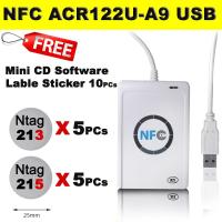 ราคา NFC ACR122U-A9 USB IC Card Reader Copier Clone Copy Key Card Writer 13.56MHz +Lable Sticker 213 215 (17997794257)