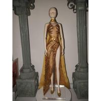 ราคา ชุดราตรีสำหรับตุ๊กตาบาร์บี้(ขายเฉพาะชุด)ชุดราตรียาวผ่าข้างสีทอง (58152055424)