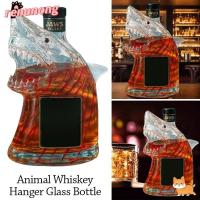 ราคา เหรินนอง ขวดวิสกี้, ขวดเหล้าภาชนะใส่ไวน์โปร่งใส, ขวดไวน์แก้วฉลามตลกสําหรับของขวัญขึ้นบ้านใหม่ (47151790054)