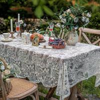ราคา ขายส่ง ฝรั่งเศสย้อนยุคอินสไตล์โต๊ะกาแฟผ้าปูโต๊ะผ้าปูโต๊ะสีทึบลูกไม้ผ้าปูโต๊ะกลมผ้าปูโต๊ะสีขาวสี่เหลี่ยม PPQV (56001530856)