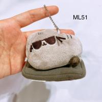 ราคา พวงกุญแจ ตุ๊กตา พุชชีน pusheen ของแท้ แมว แมวเทา (24152409107)