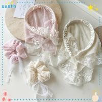 ราคา Susth Hair Hoop, Seersucker Solid Color Hair Scarf, Sweet Lace Bowknot Hair Bands ผู้หญิง (28053439596)
