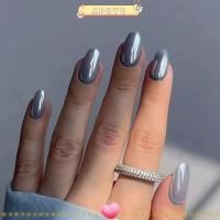 ราคา อาโปโย เล็บปลอมเผือกสีม่วงทองออโรร่านิลปลอมแต่งเล็บฝรั่งเศสประกายเคล็ดลับเล็บรูปไข่ยาว ทําเอง (44176793985)