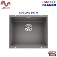 ราคา (Hafele) อ่างล้างจาน 1 หลุม แบบฝังใต้เคาน์เตอร์ รุ่น BLANCO SUBLINE 500-U สี Alu Metallic (495.39.506) (570.26.910) (54400779011)