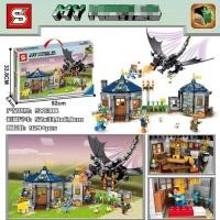 ราคา เลโก้ มายคราฟ SY6184 (924+ชิ้น) มายคราฟบ้านมังกรพ่นไฟ (6334051959)