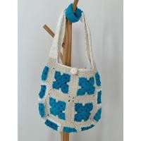 ราคา porpaoกระเป๋าถักสินค้าแฮนด์เมดสะพายข้างลายดอกหลุยส์ (28086147946)