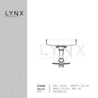 ราคา LYNX - STAND 20/15 - พานแก้ว / พานขันหมาก แฮนด์เมด เนื้อใส หรูหรา คลาสสิก (42552576525)