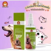 ราคา สเปรย์ฉีดช่องปากสัตว์เลี้ยง กลิ่นปากแมว กลิ่นปากสุนัข 100ML ยาสีฟันแมว สเปรย์ดับกลิ่นปาก น้ํายาดับกลิ่นปากแมว (28971353512)