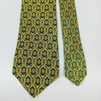 ราคา เนคไทมือสอง สีเขียว แบรนด์Gianni Versace Men's Silk Tie Yellow Green Made in Italy (43923791134)