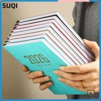 ราคา SUQI 2026 Schedule Book, To Do List หนังสือนัดหมายภาษาอังกฤษ, A5 พร้อมปฏิทินไดอารี่วางแผนรายสัปดาห์โรงเรียน Office (45901393817)