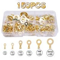 ราคา 150ชิ้น หางปลาทองเหลือง ขั้วแหวนทองแดง หางปลา หางปลา ทองแดง ขั้ว หางปลาต่อสายไฟdc (26706782156)