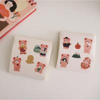 ราคา พร้อมส่ง สติกเกอร์น้องหมีสุดคิ้วท์ ตกแต่งไดอารี่สมุดบันทึก ติดโน๊ตบุ๊ค ติดเคสโทรศัพท์ สติกเกอร์ตกแต่ง สติ๊กเกอร์ stic (22959827827)