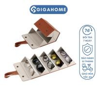 ราคา GIGAHOME 12031 กล่องใส่แว่นตาแบบพับได้ติดผนัง 5 ชั้น หนัง Pu พรีเมี่ยม (25727979190)