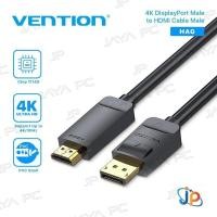 ราคา Vention HAG HDMI 4K UHD Gold Plated Cable - DP DisplayPort Male to HDMI Male Cable (29043693070)