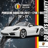 ราคา PORSCHE BOXSTER WIPER 718 982 2017 - PRESENT MADE IN BELGIUM 23"+21" ใบปัดน้ําฝนด้านหน้า SHENZO (47151452854)