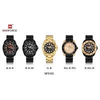 ราคา หรูหราในราคาเบาๆนาฬิกาข้อมือชาย กันน้ำ naviforce watch แท้ รุ่นNF9105 สายสแตนเลส ของแท้100% (4803196486)