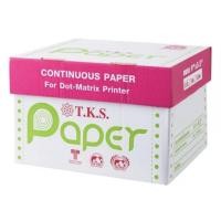 ราคา กระดาษต่อเนื่อง TKS PAPER ไม่มีเส้น ขนาด 9 x 5.5 นิ้ว 2 ชั้น (17818521613)
