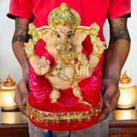 ราคา NMT8 พระพิฆเนศลีลาโมจันทร์ ประทานพร พระวรกายสีเนื้อชุดสีชมพู หน้าตัก9นิ้ว งานเรซิ่นแต่งสีพรีเมี่ยม (23649096428)