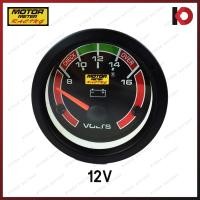 ราคา ส่งไว เกจ์วัดโวลต์ วัดแบตเตอรี่ พร้อมอุปกรณ์ติดตั้ง ขนาด 12V/24V หน้าสีมีไฟ เกจ์วัดโวลท์ ยี่ห้อ E1 (28536252317)