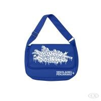 ราคา LXNTX My school กระเป๋าสะพายข้างผู้ชาย สีฟ้า แถมสติ๊กเกอร์ (57352180157)
