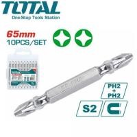 ราคา TOTAL ดอกไขควงลม 2 หัว แบบปากแฉก PH2 x 65 มม. รุ่น TAC16PH233 (แพ็คละ 10 อัน) ( Screwdriver Bit ) ดอกไขควง (23085773182)