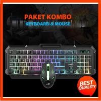 ราคา คีย์บอร์ดเกมมิ่งมีไฟ LED พร้อมเมาส์ - LDKAI 829 (27515234784)