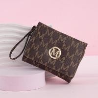 ราคา กระเป๋าสตางค์สุภาพสตรีสั้นผู้หญิงกระเป๋าสตางค์ข้ามพรมแดนสไตล์ใหม่สามพับซิปกระเป๋าเงินเหรียญแฟชั่นเรียบง่ายลายเก่ากระเป๋าบัตร (41926810786)