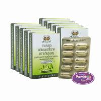 ราคา อภัยภูเบศร เพชรสังฆาต 400mg 10 แคปซูล [10 กล่อง] ขนาดพกพา ยาสามัญประจำบ้าน (28257532893)