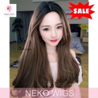 ราคา วิกผมแสกกลาง ผมยาว ปลายผมดัดลอน แถมฟรีเน็ตคลุมผม (2382273764)