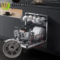 ราคา ลูกกลิ้งเครื่องล้างจาน NOVALINX, ล้อจานพลาสติกทนทาน, อุปกรณ์เครื่องล้างจานสะดวกสีเทาเปลี่ยนได้ชั้นวางเครื่องล้างจานยาง Bosch Siemens Neff Beko (40724491830)