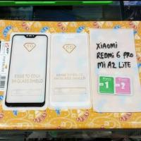 ราคา กระจกนิรภัยเต็ม xiaomi redmi 6pro mi a2 lite กระจกกอริลลาเต็ม (44072721404)