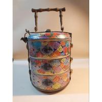 ราคา ✅️ปิ่นโตเบญจรงค์ไทย(ของเก่า)มีพระบรมฉายาลักษณ์ รัชกาลที่ 5 (25462272617)