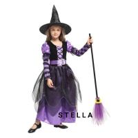 ราคา UNGU LITTLE NAUGHTY VIOLET WITCH ชุดเด็กฮาโลวีน / NAUGHTY PURPLE SINGER ครบชุด (12197173998)