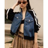 ราคา Vshop Jacket ยีนส์แขนยาว ซิปหน้า (27974892124)